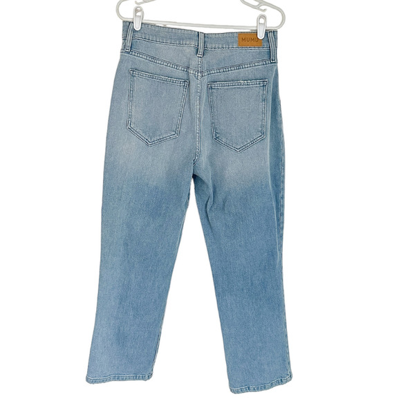Show Me Your MuMu Midtown Straight Leg 90s Highrise Blue Jeans Womens Size 31 - Picture 5 of 13